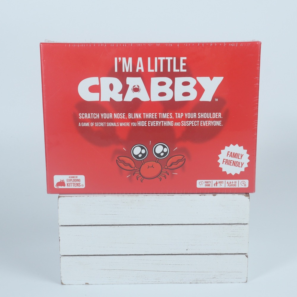 I'm A Little Crabby Card Game Exploding Kittens Family Party Game New Sealed